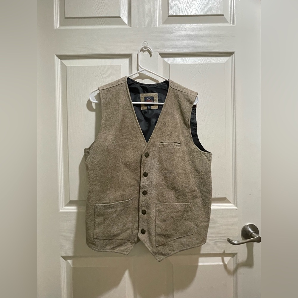 Moonshine Spirit Brad Paisley Tan Western Button Front Vest